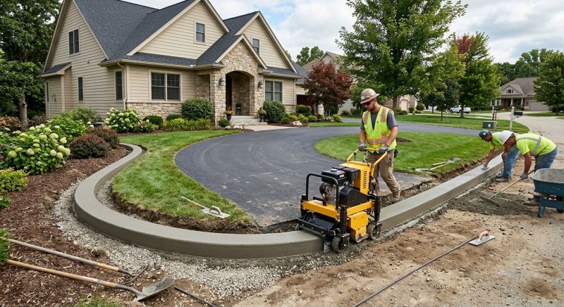Cement Curbing Installation in Citrus County, FL