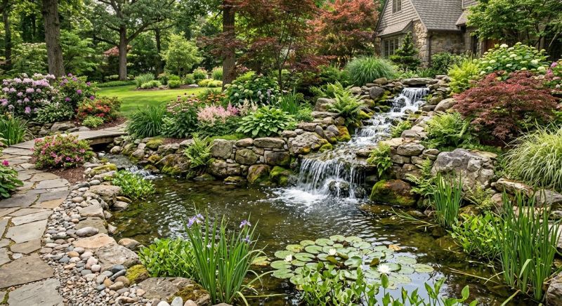 Rock Waterfall Installation in Honolulu, HI