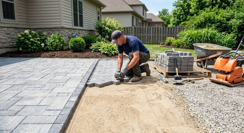 Sidewalk Pavers Installation in Boston, MA